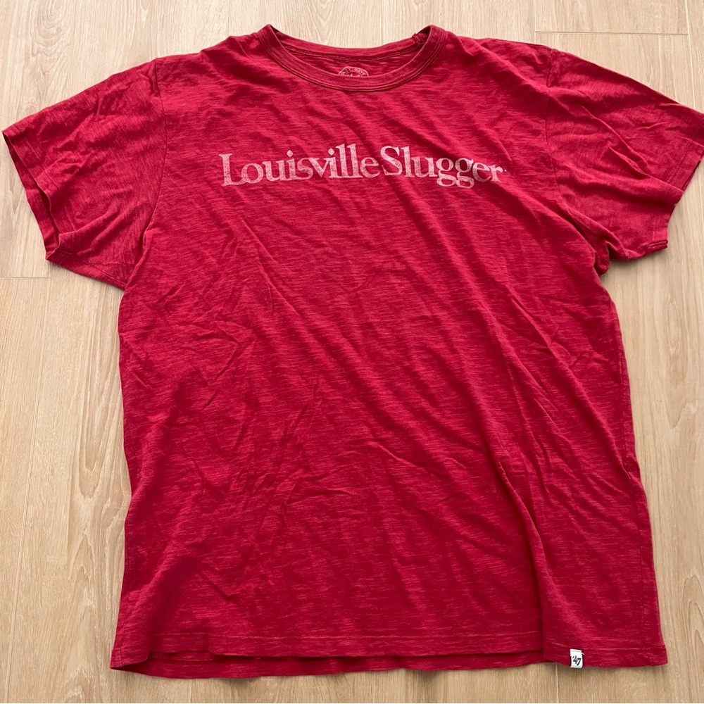 47 Red Louisville Slugger Men's Tee